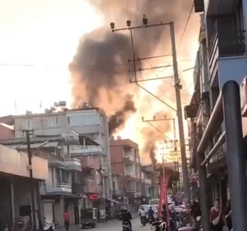 Adana’da tekstil atölyesinde yangın