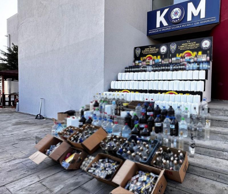 Adana’da kaçak içki operasyonu: 16 gözaltı