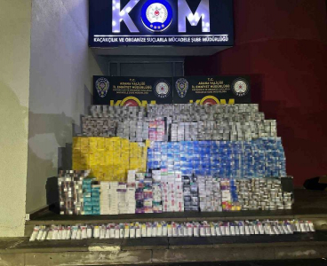Adana’da 16 bin paket kaçak sigara ele geçirildi