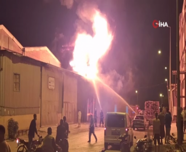 Adana’da mobilya imalathanesi alevlere teslim oldu